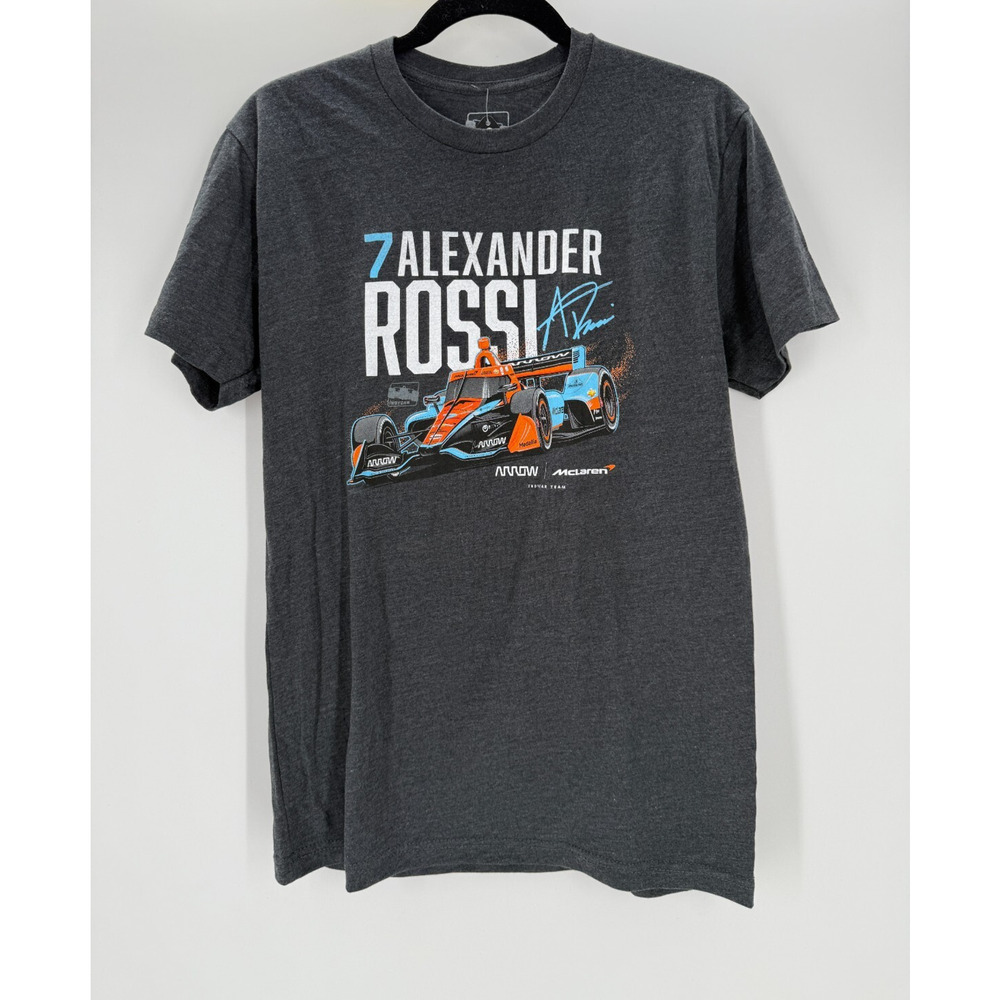 Indy Car Alexander Rossi Car T Shirt Graphic Size Medium Tee Short Sleeve New